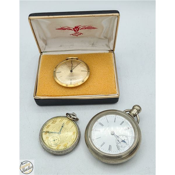 LOT OF THREE VINTAGE POCKET WATCHES