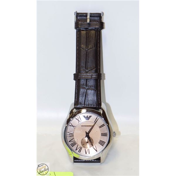 NEW EMPORIO ARMANI AR-9110M STAINLESS STEEL WATCH