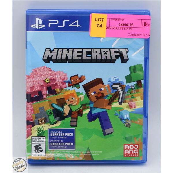PS4 MINECRAFT GAME