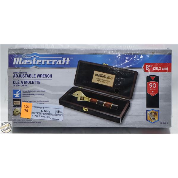 MASTERCRAFT LIMITED EDITION 8" ADJUSTABLE WRENCH