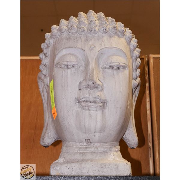 LARGE GREY CERAMIC/CONCRETE STYLE BUDDAH