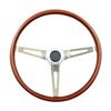 Image 1 : NEW GT3 CLASSIC WOODEN STEERING WHEEL 15" DIAMETER