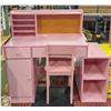 Image 1 : NEW ASSEMBLED PINK GIRLS DESK H-41" W-19" L-45"