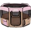 Image 1 : NEW ZUHUCPTS PETS PLAYPEN 48 X 48 X 24" PINK