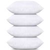 Image 1 : NEW UTOPIA BEDDING THROW PILLOW INSERTS 4 PACK WHI