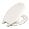 Image 1 : NEW ELONGATED PLASTIC TOILET SEAT W SAFETY CLOSE