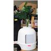 Image 1 : LIFEWIT LITTER BOX CAT WITH FAUX PLANT & SCOOP