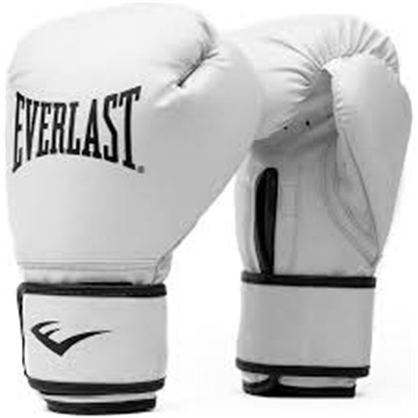 NEW REPACKED EVERLAST CORE 2 BOXING GLOVES WHITE