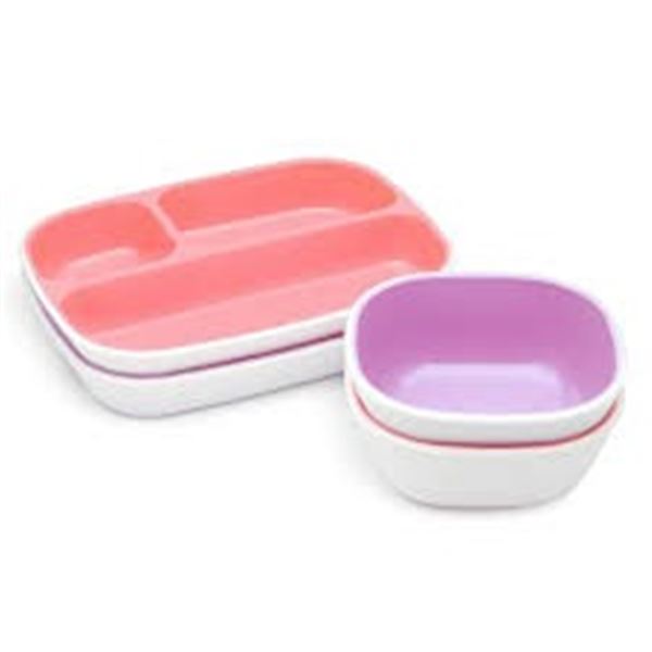 NEW MUNCHKIN SPLASH TODDLER DIVIDED PLATE AND BOWL