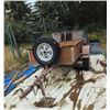 Image 2 : (ONSITE) WOOD/METAL UTILITY BOX TRAILER W/SPARE