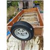 Image 3 : (ONSITE) WOOD/METAL UTILITY BOX TRAILER W/SPARE