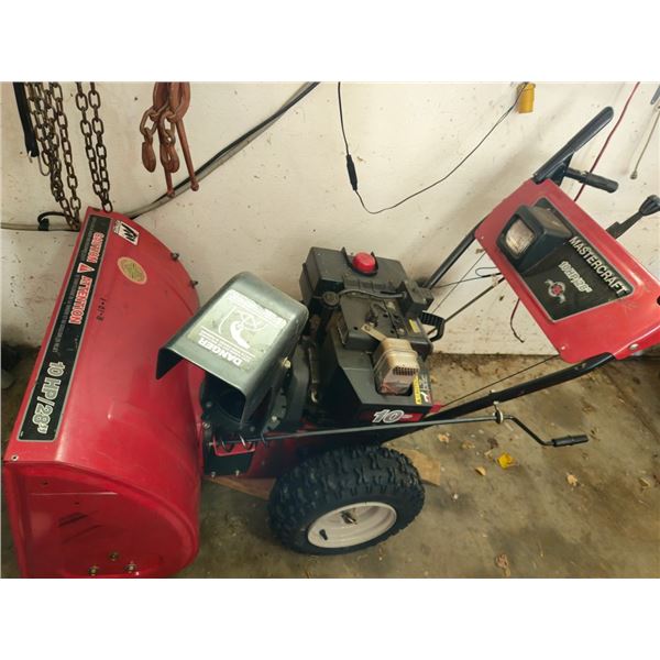 (ONSITE)MASTERCRAFT SNOW BLOWER 10 HP 28" 5 SPEED