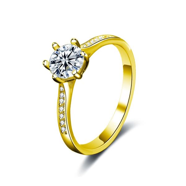 18KGP STAMPED 1 CT GRA CERTIFIED ROUND BRILLIANT