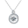 Image 5 : 1 CT GRA CERTIFIED ROUND BRILLIANT 925S NECKLACE