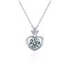 Image 5 : 1 CT GRA CERTIFIED ROUND BRILLIANT 925S NECKLACE