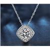 Image 1 : 1 CT GRA CERTIFIED ROUND BRILLIANT 925S NECKLACE