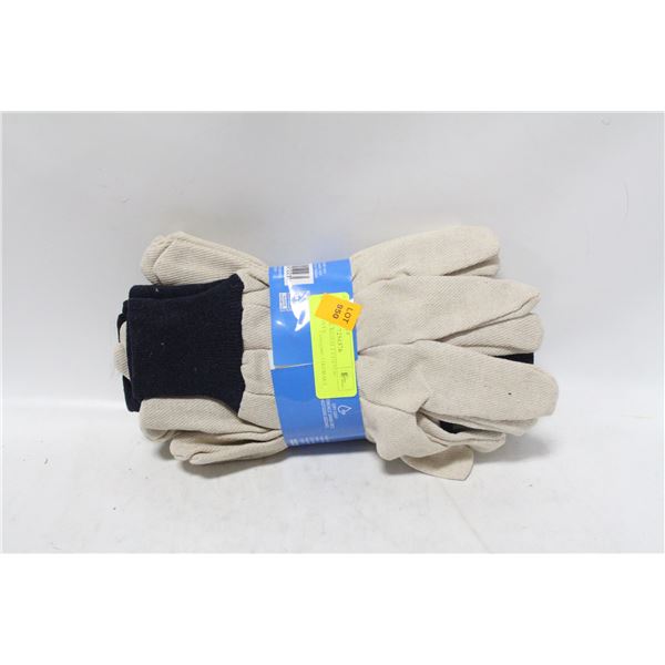 NEW 6 PACK KOBALT COTTON WORKGLOVES