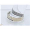 Image 2 : 10KT WHITE GOLD MEN'S DIAMOND BAND SIZE 12.5
