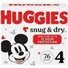 Image 1 : NEW 76 DIAPERS HUGGIES SNUG & DRY SIZE 4