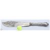 Image 1 : STERLING SILVER ORNATELEY ETCHED LARGE KNIFE