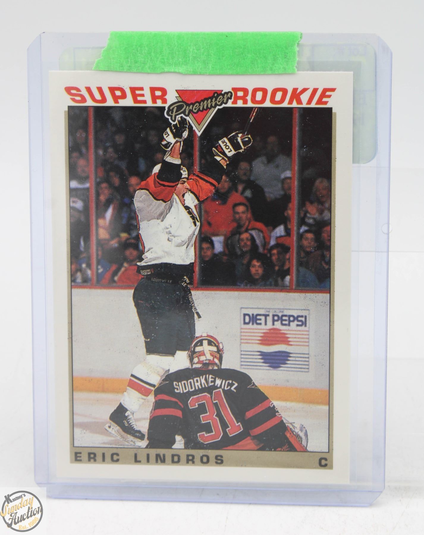 Eric Lindos Rookie ERIC LINDROS SUPER ROOKIE 1993-94 TOPPS