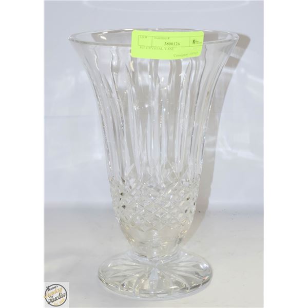 10" CRYSTAL VASE