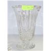 Image 1 : 10" CRYSTAL VASE