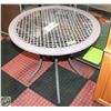 Image 1 : 30" ROUND PATIO TABLE WITH GLASS TOP
