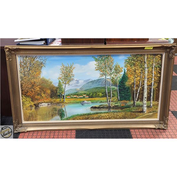 VINTAGE PAINTING 30" X 54"