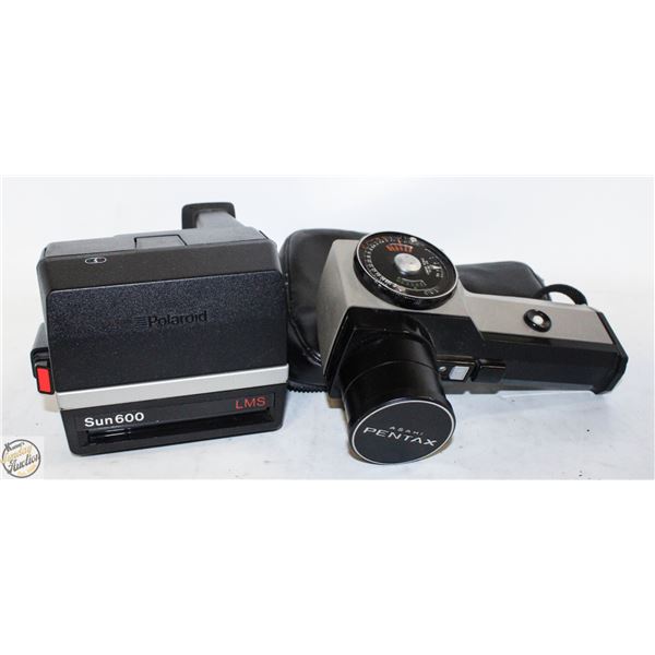 VTG PENTAX MOVIE CAMERA AND POLAROID
