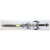 Image 1 : ORNATE FANTASY SWORD W SKULL HANDLE