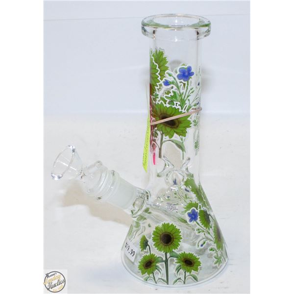 SMALL SUNFLOWER BONG WITH DOWNSTEM AND BOWL