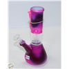 Image 1 : SMALL PINK TIE DYE BONG WITH DOWNSTEM AND BOWL