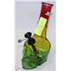 Image 1 : LARGE RASTA COLOR SKULL BONG WITH DOWNSTEM AND