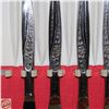 Image 2 : SILVERWARE IN WOODEN CASE PINK LINING