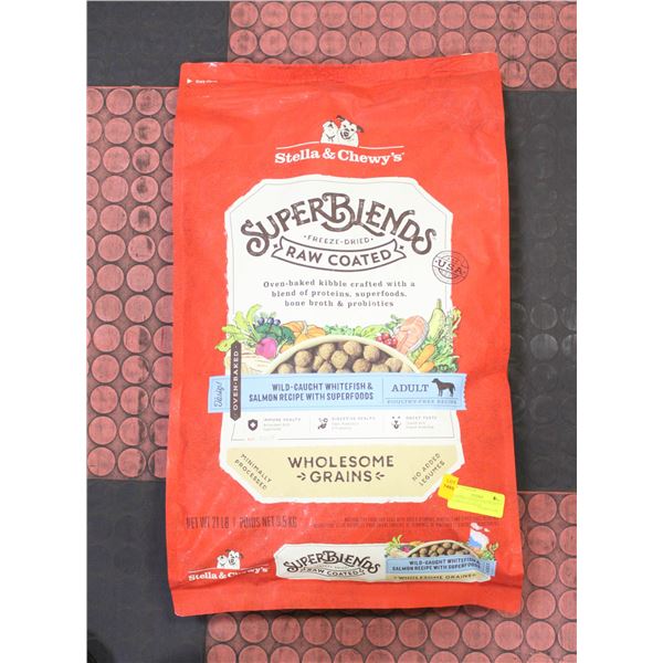 21LBS BAG OF STELLA & CHEWY'S SUPER BLEND FREEZE