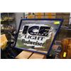 Image 1 : ANGLE FRAMED MIRRORED ICE DRAFT LIGHT 21"X29"