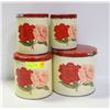 Image 1 : 1950'S METAL CANISTER SET-ESTATE