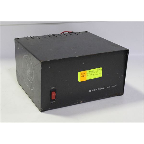 ASTRON RS-20A 2O AMP 16 CONTINUOUS 13.8VDC