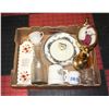 Image 1 : VINTAGE AVON DISHES + FIRE KING MILK GLASS
