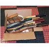 Image 1 : BOX FULL OF VINTAGE  BADMINTON RACKETS
