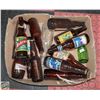 Image 1 : FLAT OF VINTAGE BEER BOTTLES