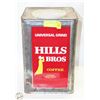 Image 1 : VINTAGE HILLS BROS COFFEE TIN