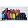 Image 1 : LOT OF NEW LIGHTERS IN VENDER HOLDER