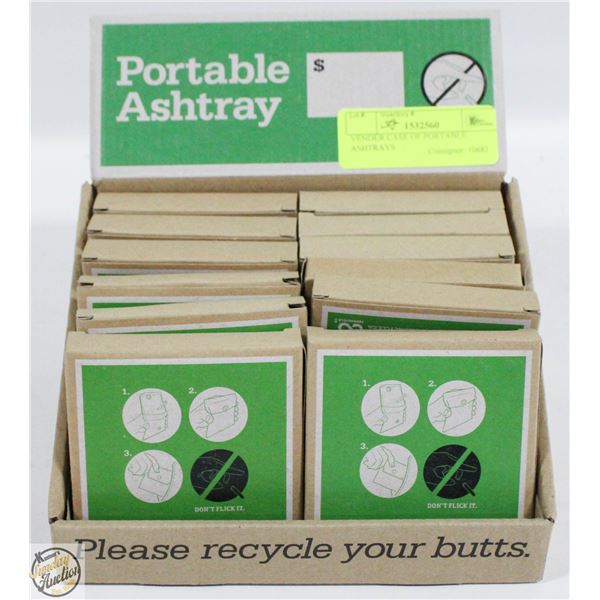VENDER CASE OF PORTABLE ASHTRAYS