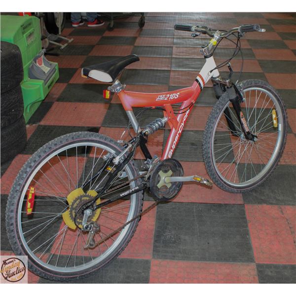 BIKE SUPERCYCLE 26" W/FRONT+BACK SUSPENSION
