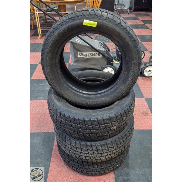 SET OF 4 WEATHERMASTER COOPER TIRES 195/60R15