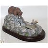 Image 1 : 2003 BEAR STREAM FISHING STATUE H-5" W-5.25" L-9"
