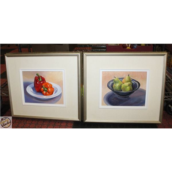 LOT OF 2 STILL LIFE OIL PAINTINGS BY SALTIEL: