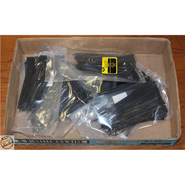 7 X 100 UV SELF LOCKING ZIP TIES 700 TOTAL